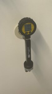 Pressure gun (drukval bij 40 l/min, voor gassen en druk altijd lager dan 60 kPa bij vacuüm)