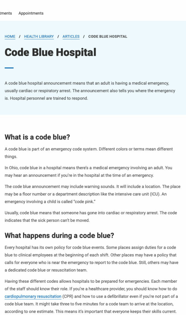 Code blue wat betekent dat? Voorkomen van problemen met zuurstof op een OK