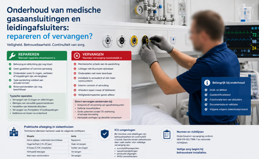 Onderhoud aan gasafnamepunten