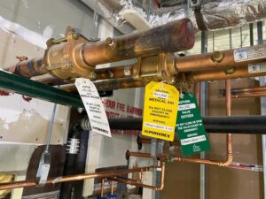 Inspectie van een medische gassen installatie